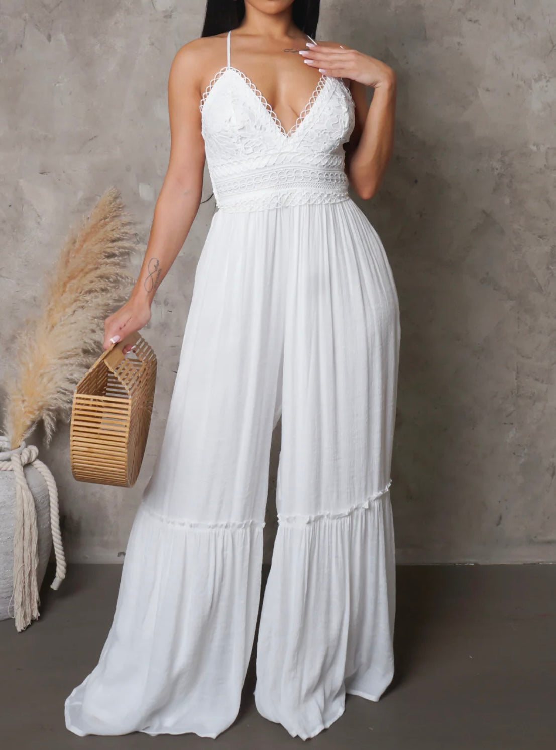 Angel White Jumpsuit